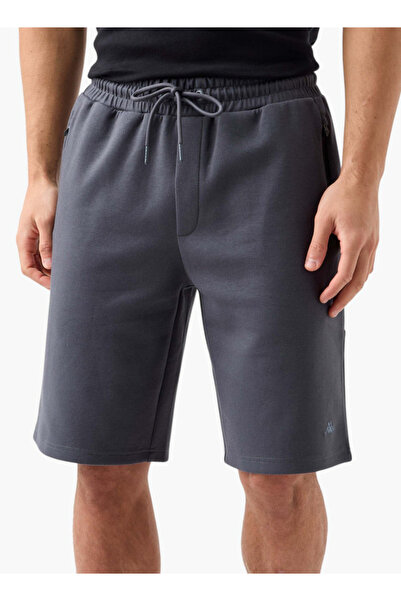 Kappa Logo Detail Shorts with Drawstring Closure and Pockets