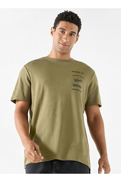 Kappa تي شيرت بطبعة شعار ورقبة دائرية وأكمام قصيرة