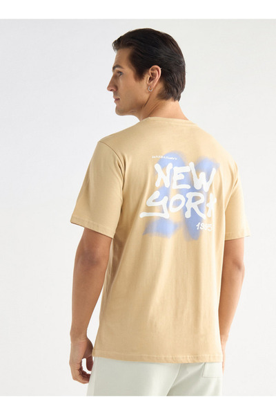 FAV Typographic Print T-shirt with Crew Neck and Short Sleeves