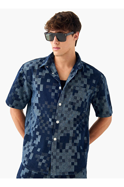 Lee Cooper قميص مطبوع بالكامل مع جيب