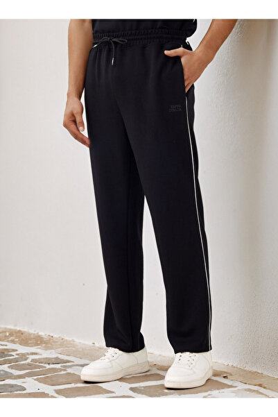 Kappa بنطال رياضي مطبوع من كابا مع رباط للإغلاق وجيوب