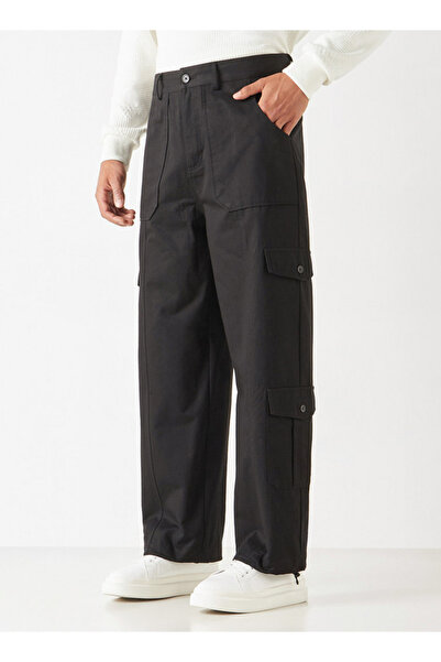 Iconic Solid Relaxed Fit Pants with Pockets
