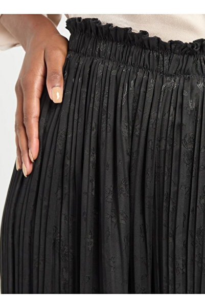 FAV Textured Wide Leg Pants with Elasticated Waistband