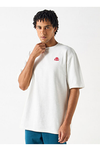 Kappa Logo Print T-shirt with Short Sleeves and Crew Neck