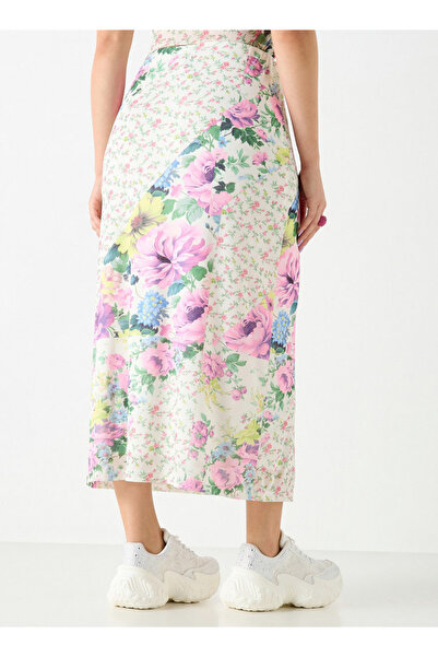 FAV Floral Print A-line Midi Skirt