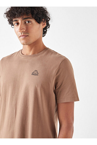 Kappa Solid Crew Neck T-shirt with Short Sleeves
