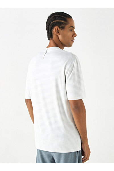 Kappa Textured T-shirt with Short Sleeves and Crew Neck