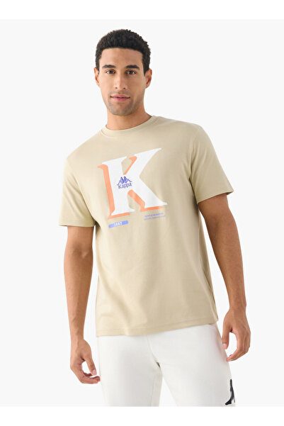 Kappa تي شيرت رجالي قطني بشعار