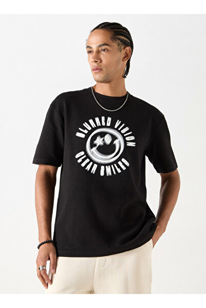 SP Characters Graphic Print T-shirt with Short Sleeves and Crew Neck