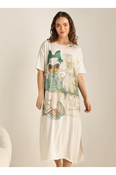 FAV فستان نوم بطبعة ديزي داك مع شق