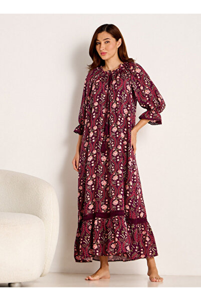 FAV فستان مطبوع ببساطة مريح