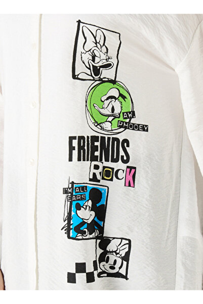 SP Characters قميص بطبعة ميكي والأصدقاء بأكمام طويلة