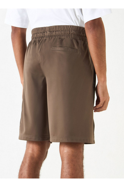 Kappa Logo Applique Shorts with Drawstring Closure and Button Detail