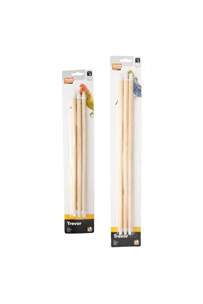 Karlie مجموعة كارلي مكونة من 3 جثمات طيور خشبية - 35x12 ملم