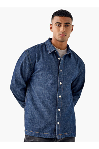 Lee Cooper قميص جينز لي كوبر بقصّة عادية وياقة