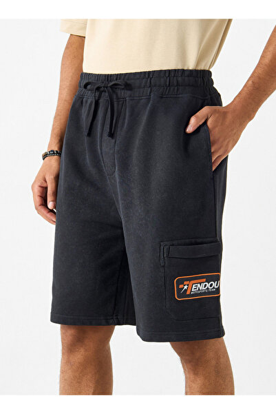 SP Characters Shorts with Drawstring Closure and Pockets