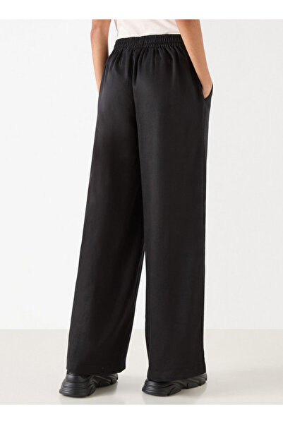 Lee Cooper Solid Wide Leg Pants with Drawstring Closure and Pockets