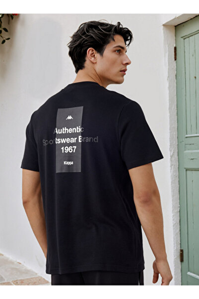 Kappa تي شيرت كابا مطبوع عليه شعار كابا برقبة دائرية