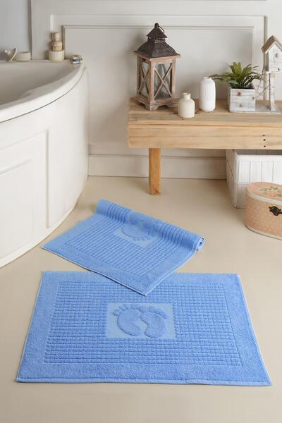 Zeynep Tekstil Ματ| 2 τεμάχια πετσέτες ποδιών, χαλάκι μπάνιου, πατάκι για πετσέτες