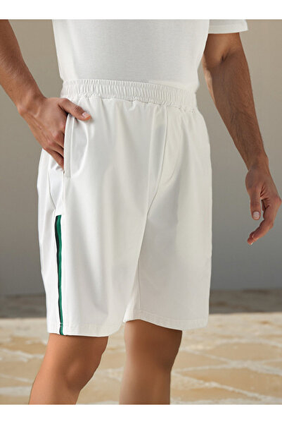 Kappa Logo Detail Shorts with Elasticated Waistband and Pockets