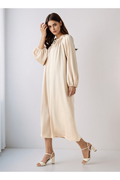 FAV Shift Midi Dress with Tie-Ups