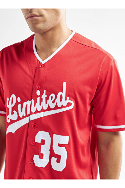FAV Typography Print Baseball Shirt