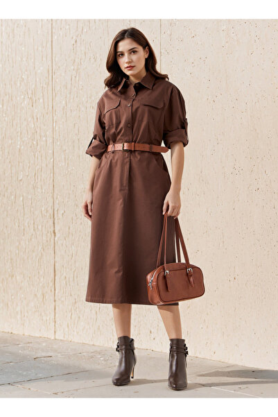 Lee Cooper Cotton Twill Dress With Belt