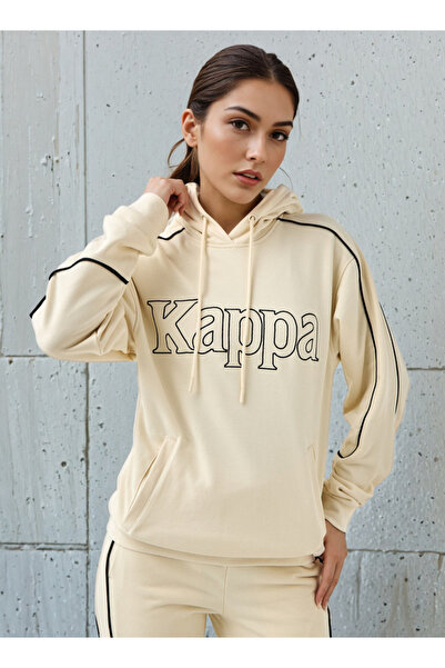 Kappa Regular Fit Hooded Sweatshirt with Logo Embroidery