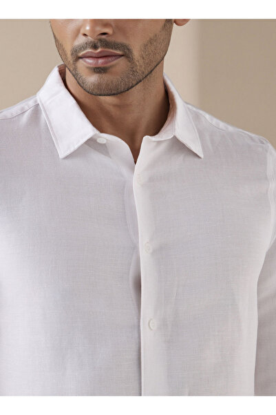 FAV Regular Fit Linen Blend Shirt