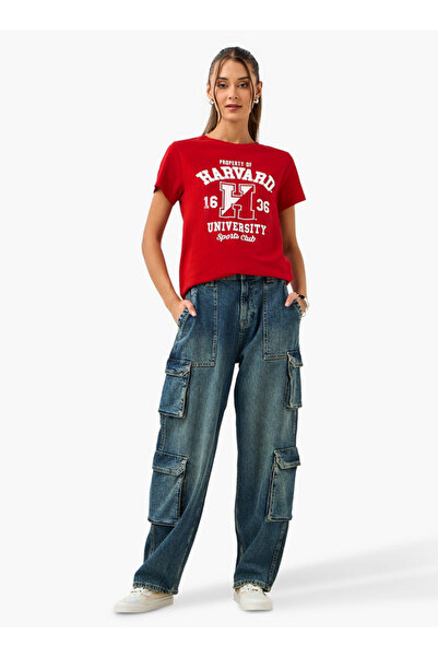 SP Characters Varsity Print Crew Neck T-shirt