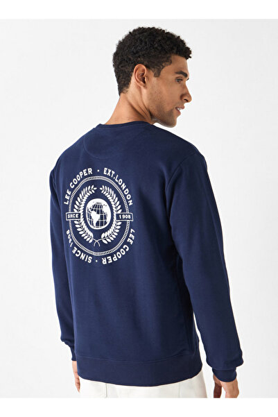 Lee Cooper سويت شيرت مطبوع برقبة دائرية