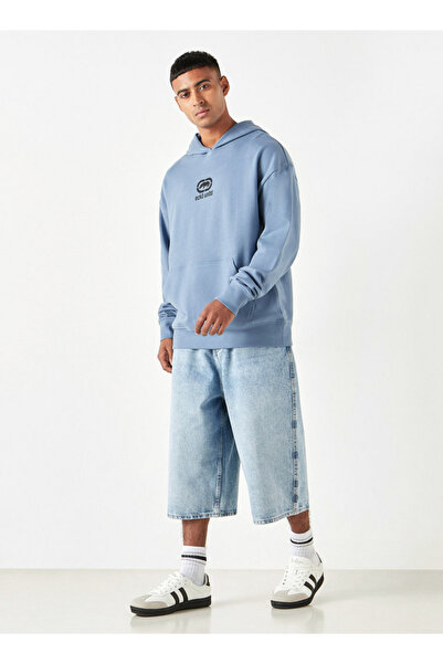 ECKO Logo Print Hoodie With Kangaroo Pocket