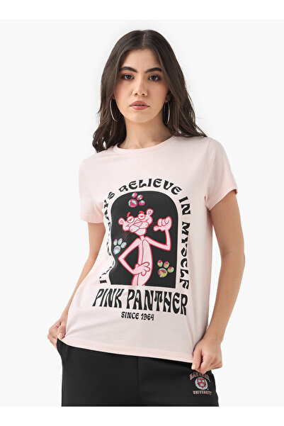 SP Characters Pink Panther Print T-shirt