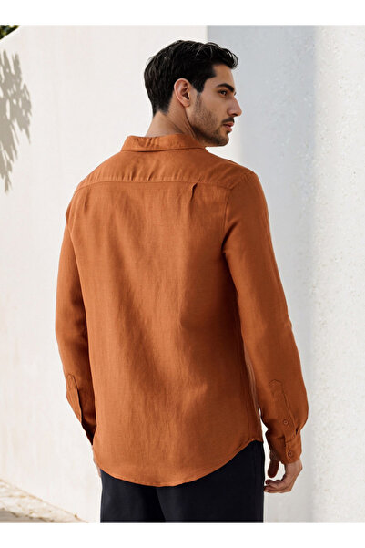 FAV Regular Fit Linen Blend Shirt