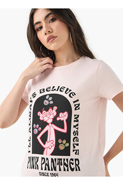 SP Characters Pink Panther Print T-shirt