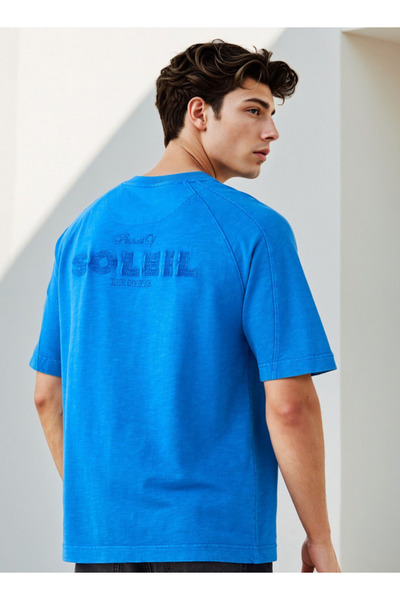 Lee Cooper تي شيرت مقسم إلى أجزاء مع رقبة دائرية