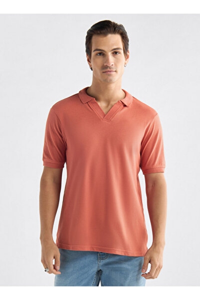 FAV Solid Polo T-shirt with Short Sleeves