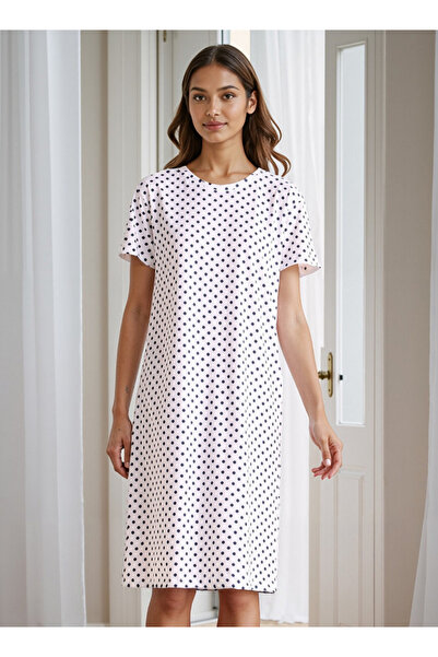 FAV فستان نوم بطبعة نقاط البولكا