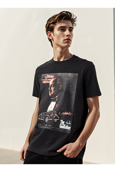 FAV The Godfather Print Crew Neck T-shirt