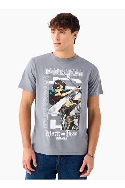 SP Characters Eren Yeager Print T-shirt With Short Sleeves
