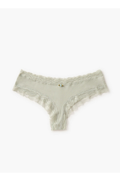 FAV Set of 2 - Lace Trim Ribbed Briefs