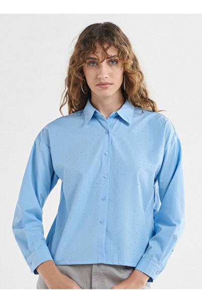 FAV قميص بوبلين مزخرف