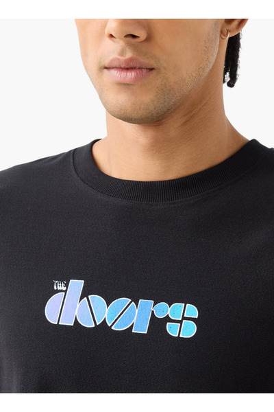 SP Characters تي شيرت برقبة دائرية وطبعة The Doors