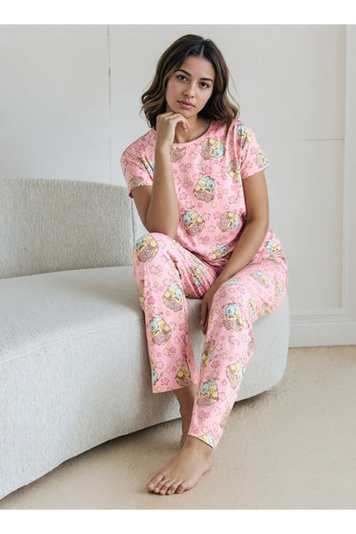 FAV طقم بيجاما بطبعة مينيونز كاملة