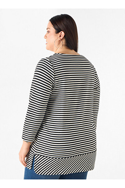 Ulla Popken LUREX STRIPE TOP