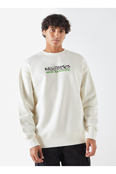 SP Characters سويت شيرت بطبعة ريك سانشيز بأكمام طويلة