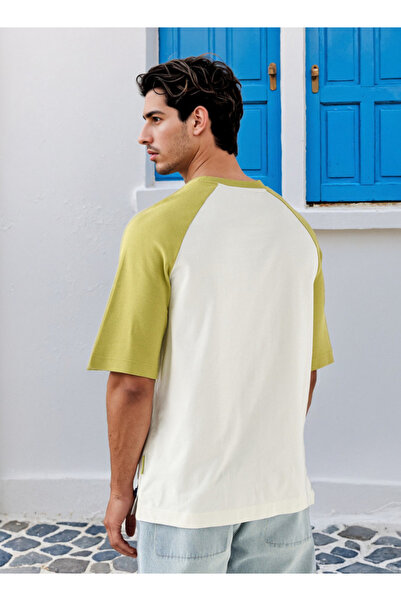 Lee Cooper Printed T-Shirt with Raglan Sleeves