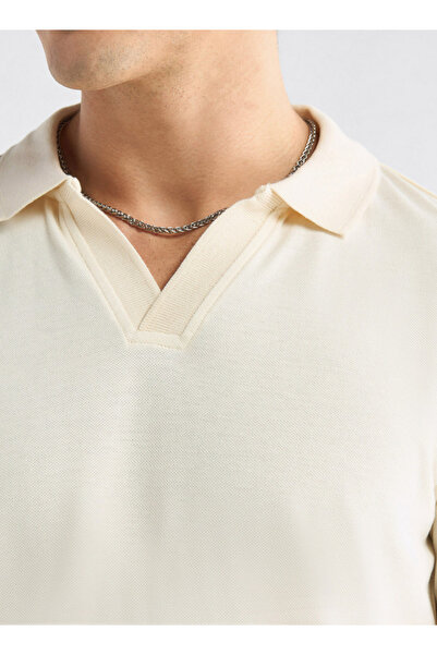 FAV Solid Polo T-shirt with Short Sleeves