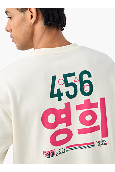 SP Characters تي شيرت بطبعة Squid Games برقبة دائرية وأكمام قصيرة
