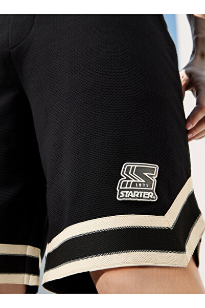 Starter Contrast Detail Flexi Waist Shorts with Pockets